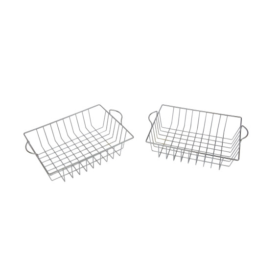 MASTERKIDZ Set of 2 Metal Dish Drying Baskets for Kids' Kitchen