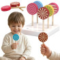 VIGA Wooden Colorful Lollipops Set of 6