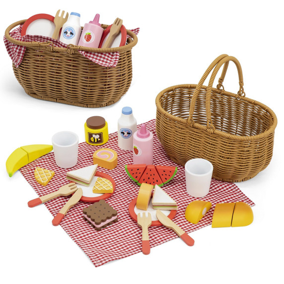VIGA Wooden Picnic Set 30 pcs.