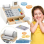 VIGA Wooden Cash Register Gray and White