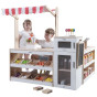 VIGA Wooden Stall Set Shop Supermarket XXL