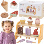 VIGA Wooden Ice Cream Shop Set with 6 Ice Creams