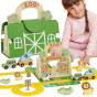 TOOKY TOY Mini Zoo Portable Animal Bag Set