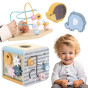VIGA PolarB Activity Box Wooden Educational Game Center 5-in-1 cube
