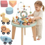 TOOKY TOY Wooden Montessori Activity Table Motor Loop