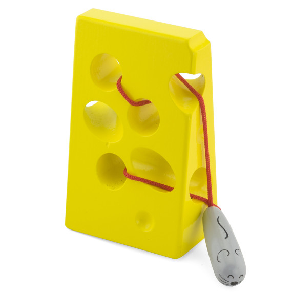 VIGA Wooden Interlacing Educational Maze Mouse in Cheese