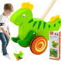 Viga Toys Wooden Dinosaur Pusher
