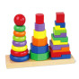 VIGA Wooden Blocks Pyramid Puzzle