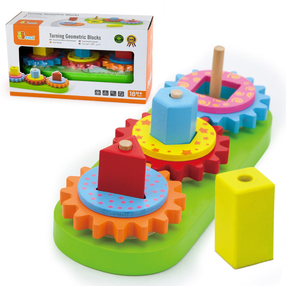 Viga Wooden Educational Shape, Color and Pattern Sorter