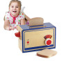VIGA Wooden Kitchen Toaster For Children Household Appliances Toasts