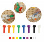 MASTERKIDZ Colorful Screws for Creative Science STEM Board 512 Pieces Mix Colors