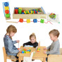 MASTERKIDZ Large Wooden Lace Threader Cards in a Montessori Box