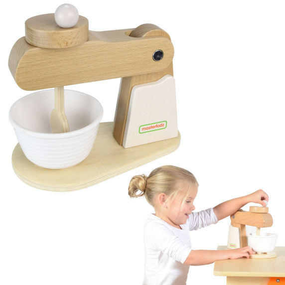 MASTERKIDZ Wooden Kitchen Mixer for Kids