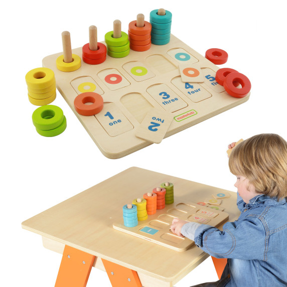 MASTERKIDZ Learning Colors and Counting Educational Montessori Board