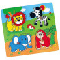 VIGA Wooden Puzzle ZOO Surprise Puzzle