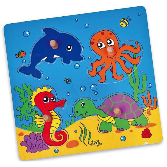 VIGA Wooden Puzzle Sea Puzzle Surprise