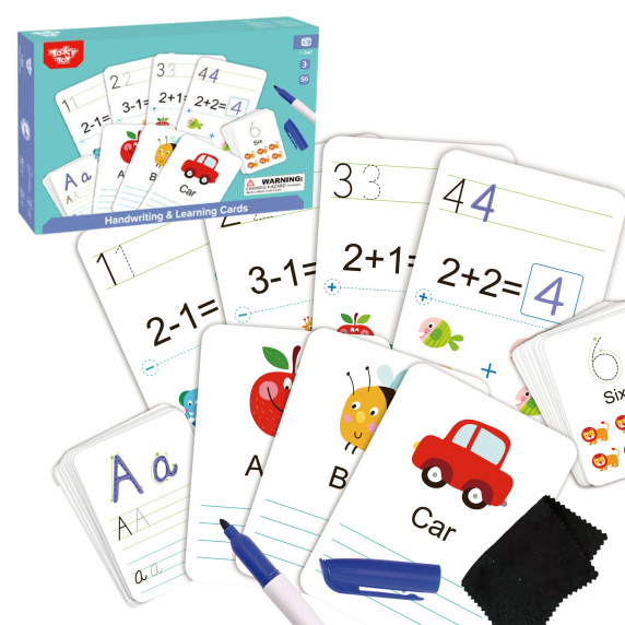 TOOKY TOY Educational Flashcards for learning to write