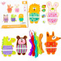 TOOKY TOY Wooden 5-in-1 Animal Lacing Game