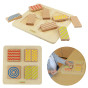 MASTERKIDZ Montessori Double-Sided Tactile Visual Puzzle Blocks