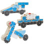 CLASSIC WORLD EDU Huge Wooden Construction Blocks Set Police Vehicles 89 pcs.
