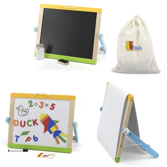 VIGA 2-in-1 Magnetic Board with Accessories