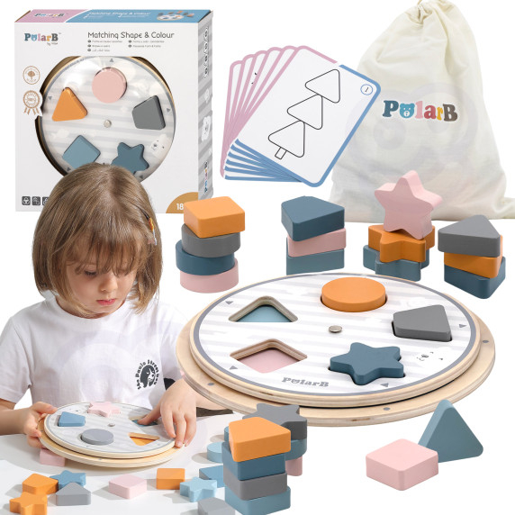 VIGA PolarB Shape and Color Matching Puzzle