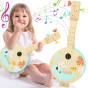 TOOKY TOY Wooden Banjo Learning Game for Kids with Sea Theme