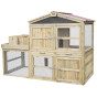 CLASSIC WORLD EDU Animal House Cage Chicken Coop + Mini Vegetable Garden