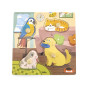 VIGA Wooden Puzzle with Pins Pets