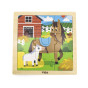 VIGA Handy Wooden Horse Puzzle 9 pieces