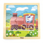 VIGA Handy Wooden Puzzle Train 9 pieces