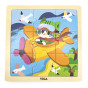 VIGA Handy Wooden Plane Puzzle 9 pieces