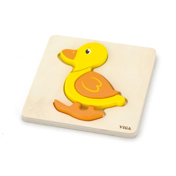 VIGA Baby's First Wooden Puzzle Duck
