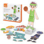 VIGA Wooden Magnetic Educational Dress Up Puzzle