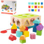 TOOKY TOY Wooden Sorter Cart Blocks 16 pcs.