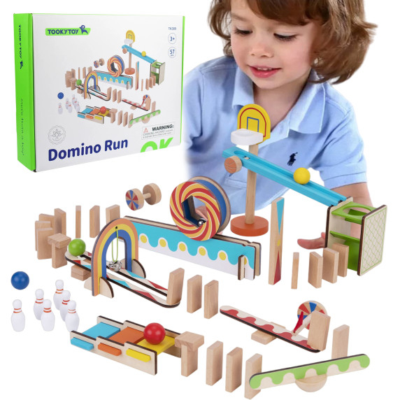 TOOKY TOY Domino Ball Track