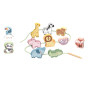 TOOKY TOY Wooden Threading Blocks ZOO
