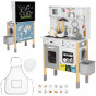 TOOKY TOY Wooden Kitchen 9 in 1 Household Appliances Accessories Map