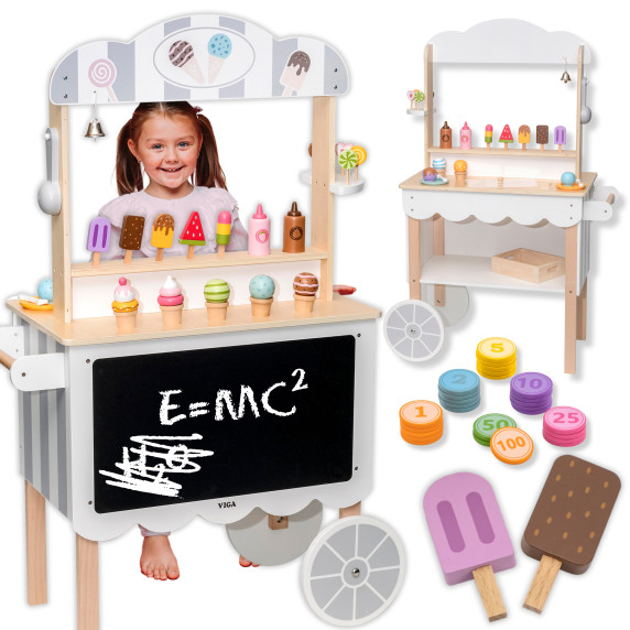VIGA Mobile Store Ice Cream Parlor Confectionery 3 in 1