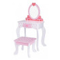 TOOKY TOY Wooden Pink Dressing Table with Chair