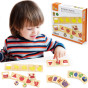 VIGA Educational Wooden Puzzle Sort Match Colors and Shapes 38 Pieces Montessori