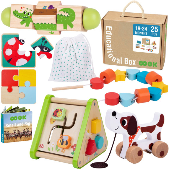 TOOKY TOY Box XXL Montessori Educational 6in1 Sensory Box 19-24 Months