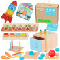 TOOKY TOY Box XXL Montessori Educational 7in1 Sensory Box 16-18 Months