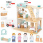 VIGA Wooden Hospital with Ambulance and Elevator Set of 15 pieces