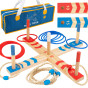 TOOKY TOY Wooden Fun Serso Arcade Ring Cross Game