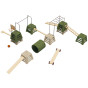 CLASSIC WORLD EDU Obstacle Course XXL Multi-Skill Motor Playground