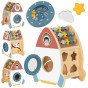 TOOKY TOY Space Rocket Activity Sorter Wooden Maze
