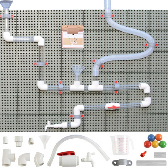 MASTERKIDZ STEM Board Pipe System 80 Pieces
