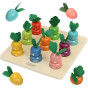 MASTERKIDZ Montessori Vegetables Educational Board Learning Numbers and Colors