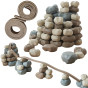 MASTERKIDZ Flexible Ball Track + Rubber Construction Stones 98 pcs.